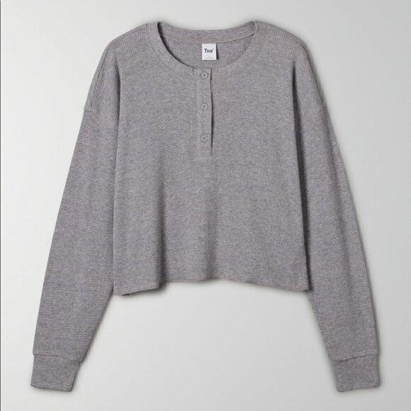 TNA | Alamo Henley Thermal Top Grey Xxs - Picture 1 of 10